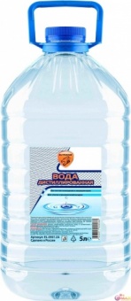 Вода дистилированная ELTRANS ПЭТ бутылка 5л EL0901.04