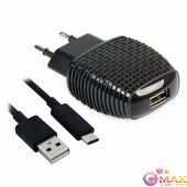 СЗУ Smartbuy NOVA MKII, вых. ток 2A, 1USB + кабель USB 3.1 Type-C, черное (SBP-1004C)