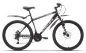 Велосипед BLACK ONE Hooligan Disc 26" черно-серый 19" (H000004092)(скоростей 18, ТормозаJAK-YK5 дисковые механич., переключатели - SHIMANO RD-TY21A/DNP, диаметр колес 26", тип амортизации(вилка) - пружинная стальная, вид велосипеда - хардтейл, мат
