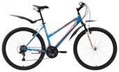 Велосипед BLACK ONE  Alta 26" сине-красный 16" (H000004176)(скоростей 18, ТормозаPower VBR-132S V-brake, переключатели - SHIMANO RD-TY21A/DNP, диаметр колес 26", тип амортизации(вилка) - пружинная стальная, вид велосипеда - хардтейл, материал рамы