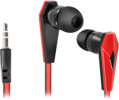 Наушники Defender Trendy-704  для MP3, красны&черный, 1,1 м