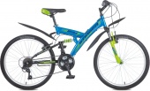 Велосипед STINGER 24" BANZAI 14" синий(24SFV.BANZAI.14BL6, TZ30/TY21/RS35)