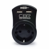 Сетевой фильтр CSF 2100U, 1 розетка, 2 USB (по 1А), 16А