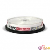 Диск DVD+R Mirex 8.5 Gb, 8x, Cake Box (10), Ink Printable, Dual Layer