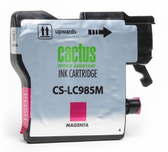 Картридж струйный Cactus CS-LC985M пурпурный для Brother DCPJ315W/DCPJ515W/MFCJ265W (15мл)