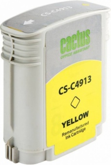 Картридж струйный Cactus CS-C4913 №82 желтый для HP DJ 500/800C (72мл)