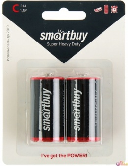 Батарейка солевая Smartbuy R14
