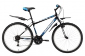 Велосипед CHALLENGER  Agent Lux 26" черно-синий 18" (H000004291)(скоростей 18, ТормозаPower VBR-132S V-brake, переключатели - SHIMANO RD-TY21A/DNP, диаметр колес 26", тип амортизации(вилка) - пружинная стальная, вид велосипеда - хардтейл