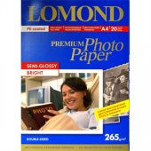 Фотобумага Lomond 1106301 A4/265г/м2/20л. полугл./полугл. для струйной печати