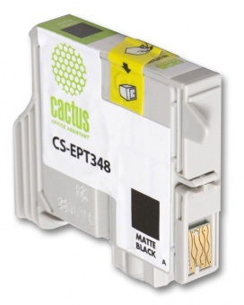 Картридж струйный Cactus CS-EPT348 черный матовый для Epson Stylus Photo 2100 (14.6мл)