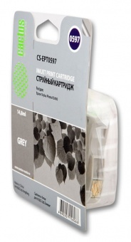 Картридж струйный Cactus CS-EPT0597 серый для Epson Stylus Photo R2400 (14.8мл)