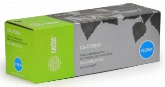 Тонер Картридж Cactus CS-CF283X черный для HP LJ Pro M225dn/M201/M202 (2200стр.)