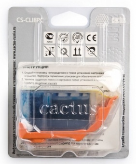 Картридж струйный Cactus CS-CLI8PC светло-голубой для Canon Pixma iP6600/iP6600d/iP6700/iP6700d/MP96