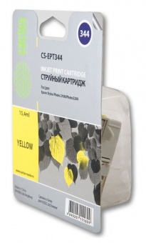 Картридж струйный Cactus CS-EPT344 желтый для Epson Stylus Photo 2100 (15.4мл)