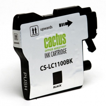 Картридж струйный Cactus CS-LC1100BK черный для Brother DCP-385c/6690cw/MFC-990/5890/5895/6490 (16мл
