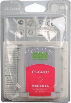 Картридж струйный Cactus CS-C4837 №11 пурпурный для HP BIJ 1000/1100/1200/2200/2300/2600 (29мл)