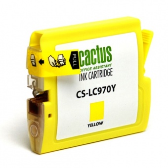 Картридж струйный Cactus CS-LC970Y желтый для Brother MFC-260c/235c/DCP-150c/135c (20мл)
