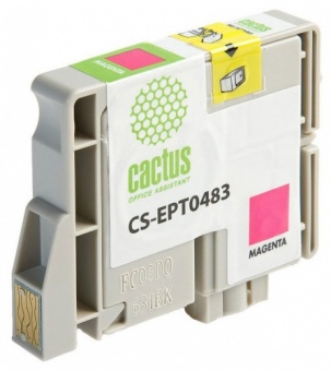 Картридж струйный Cactus CS-EPT0483 пурпурный для Epson Stylus Photo R200/R220/R300/R320/R340/RX500/
