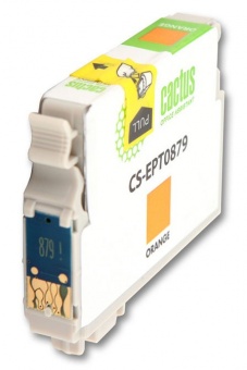 Картридж струйный Cactus CS-EPT0879 оранжевый для Epson Stylus Photo R1900 (13.8мл)