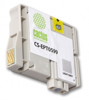Картридж струйный Cactus CS-EPT0599 светло-серый для Epson Stylus Photo R2400 (14.8мл)