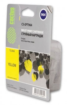 Картридж струйный Cactus CS-EPT964 желтый для Epson Stylus Photo R2880 (13мл)