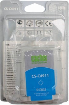 Картридж струйный Cactus CS-C4911 №82 голубой для HP DJ 500/800C (72мл)