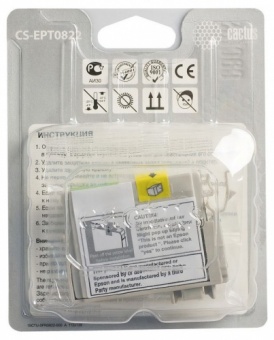 Картридж струйный Cactus CS-EPT0822 голубой для Epson Stylus Photo R270/290/RX590 (11.4мл)