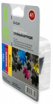 Картридж струйный Cactus CS-CL41 голубой/пурпурный/желтый для Canon Pixma MP150/MP160/MP170/MP180/MP