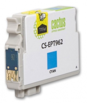 Картридж струйный Cactus CS-EPT962 голубой для Epson Stylus Photo R2880 (13мл)