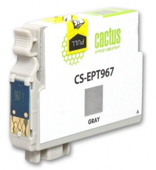 Картридж струйный Cactus CS-EPT967 серый для Epson Stylus Photo R2880 (13мл)