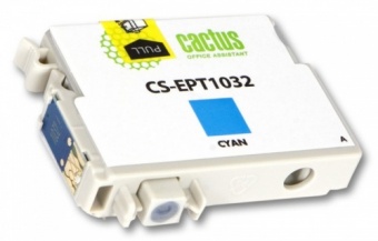 Картридж струйный Cactus CS-EPT1032 голубой для Epson Stylus Office T1100/TX510/TX510fn/TX550/TX550w